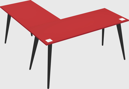 Modern l-shaped office desk
