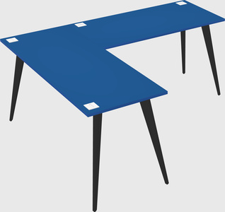 Modern l-shaped office desk