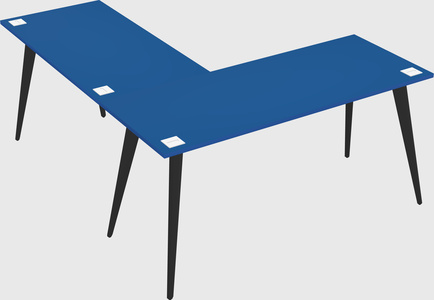 Modern l-shaped office desk