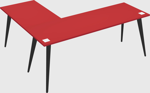 Modern l-shaped office desk