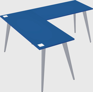 Modern l-shaped office desk