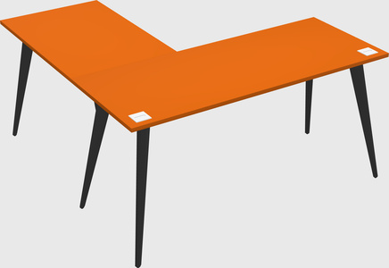 Modern l-shaped office desk