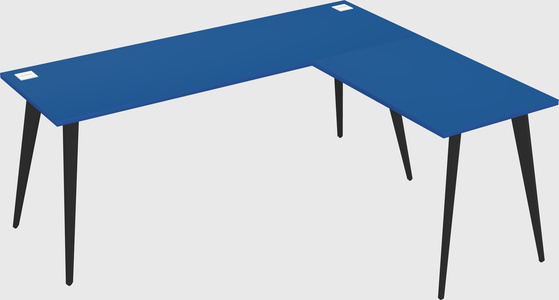 Modern l-shaped office desk