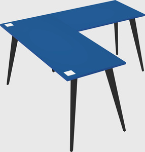 Modern l-shaped office desk