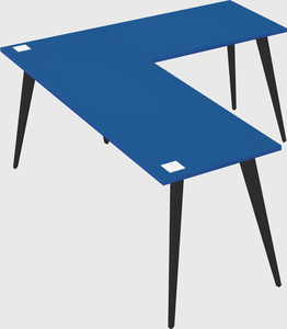 Modern l-shaped office desk