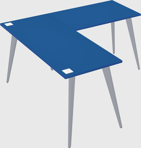 Modern l-shaped office desk
