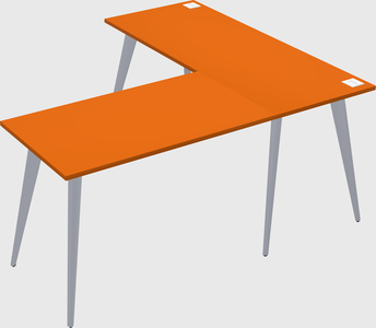 Modern l-shaped office desk