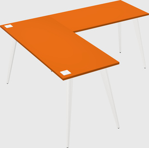Modern l-shaped office desk