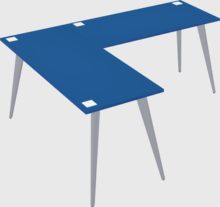 Modern l-shaped office desk