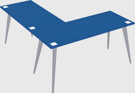 Modern l-shaped office desk