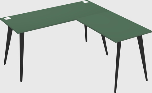 Modern l-shaped office desk