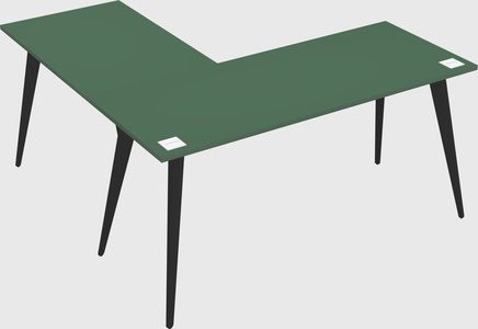 Modern l-shaped office desk