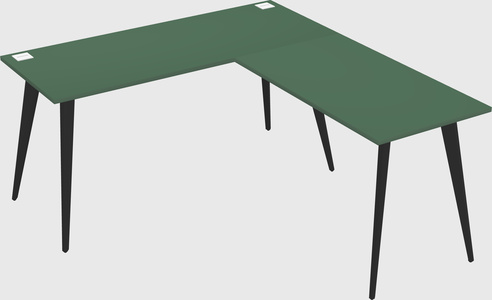 Modern l-shaped office desk
