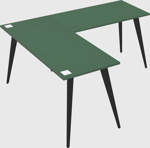 Modern l-shaped office desk