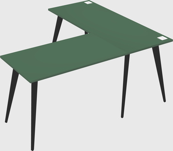 Modern l-shaped office desk