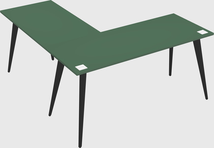 Modern l-shaped office desk