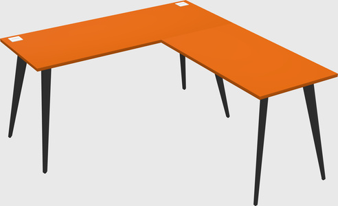 Modern l-shaped office desk
