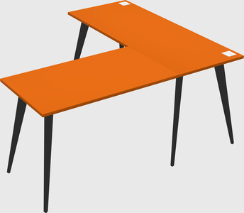 Modern l-shaped office desk