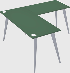 Modern l-shaped office desk