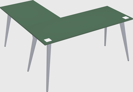 Modern l-shaped office desk