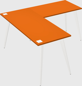 Modern l-shaped office desk