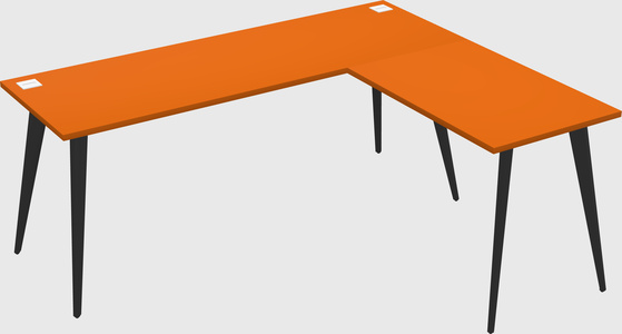 Modern l-shaped office desk