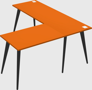 Modern l-shaped office desk