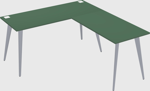 Modern l-shaped office desk