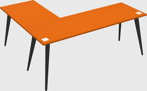 Modern l-shaped office desk
