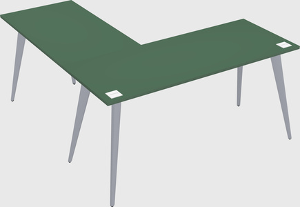 Modern l-shaped office desk