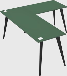 Modern l-shaped office desk