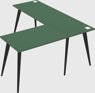 Modern l-shaped office desk