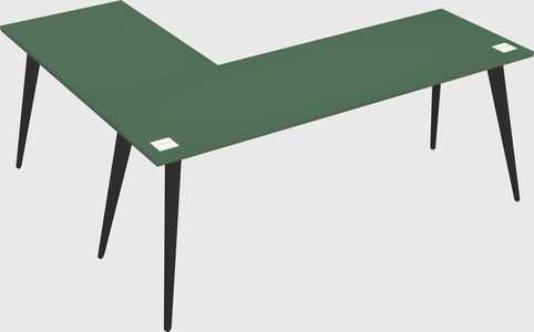 Modern l-shaped office desk
