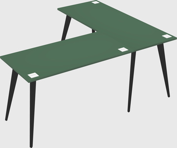 Modern l-shaped office desk
