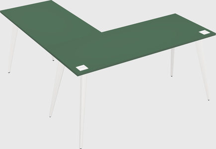 Modern l-shaped office desk