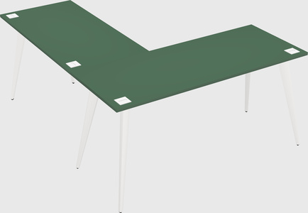 Modern l-shaped office desk