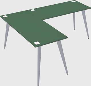 Modern l-shaped office desk