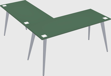 Modern l-shaped office desk