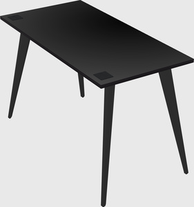 Modern rectangular office desk