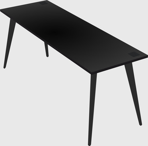 Modern rectangular office desk