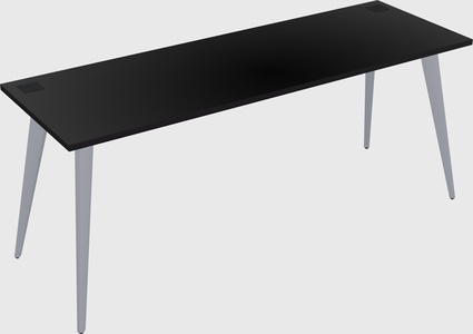 Modern rectangular office desk