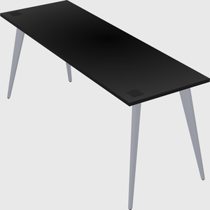 Modern rectangular office desk