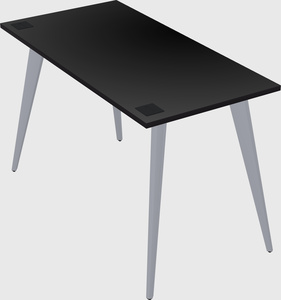 Modern rectangular office desk