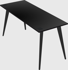 Modern rectangular office desk