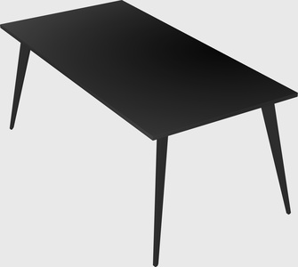 Modern rectangular office desk