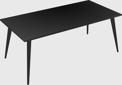 Modern rectangular office desk