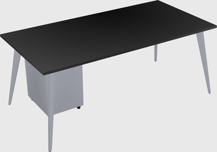 Modern rectangular office desk