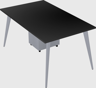 Modern rectangular office desk