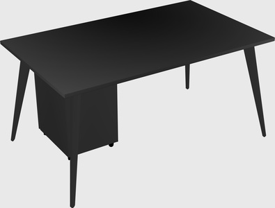 Modern rectangular office desk