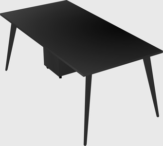 Modern rectangular office desk